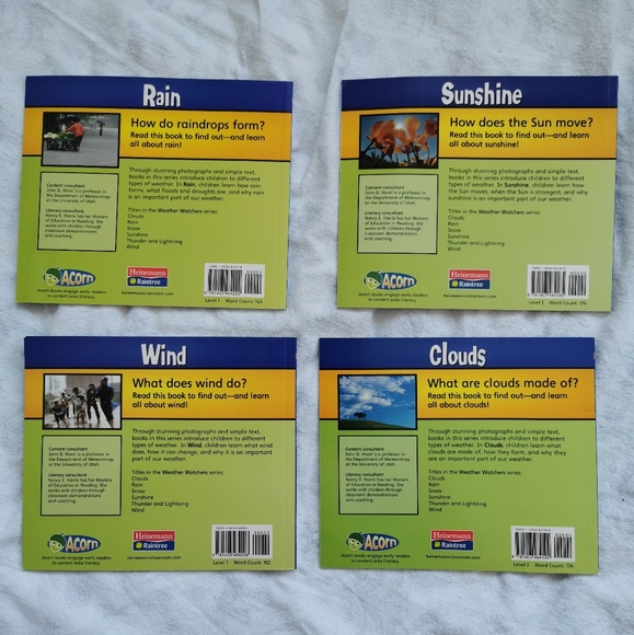 Acorn- Weather Watchers - Rain, Sunshine, Wind, Clouds Books - Picture 2 of 7